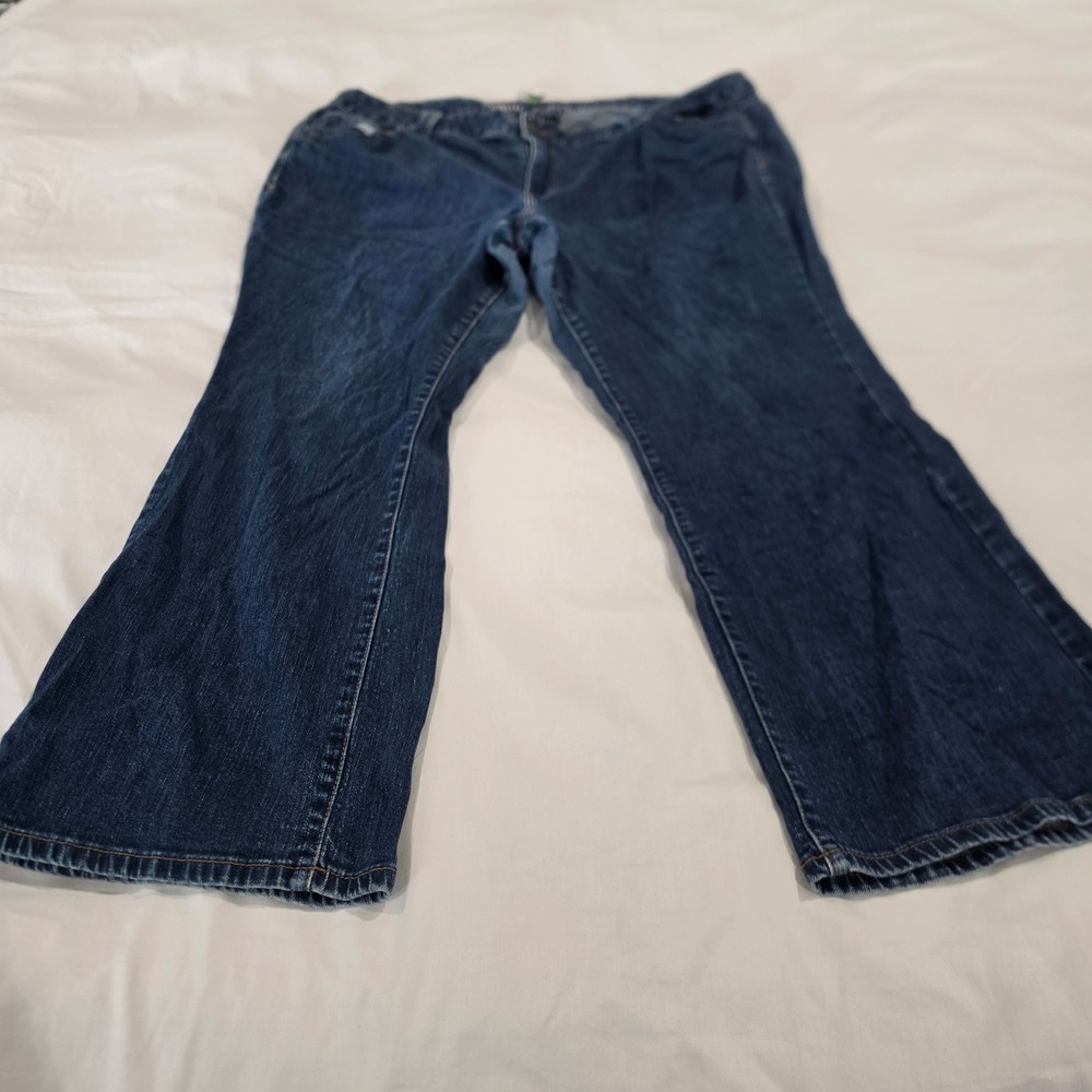 Lane Bryant Distinctly Boot Jeans Womens 26 Blue Excellent Bootcut Stretch